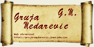 Gruja Medarević vizit kartica